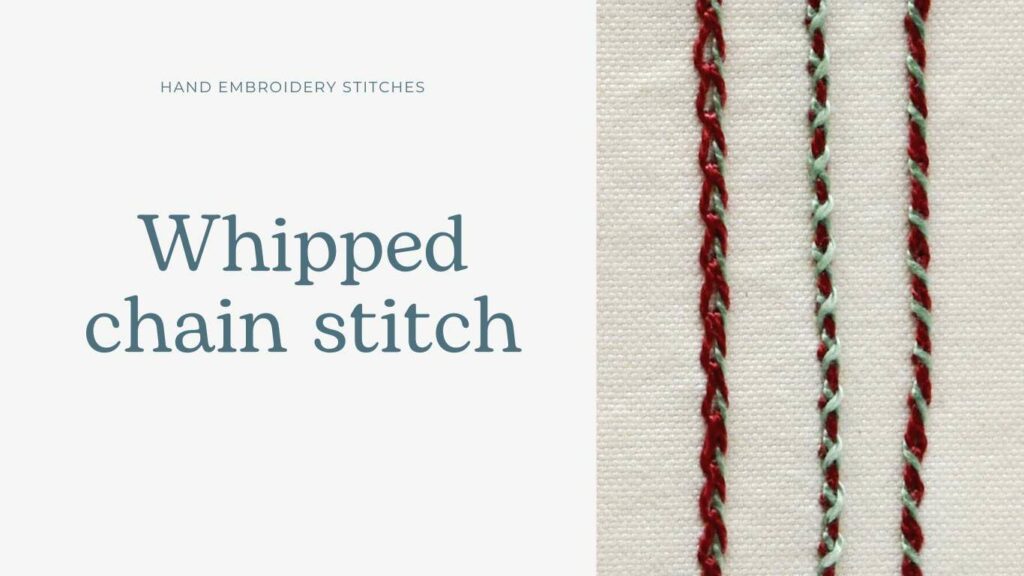 Gepeitschter Kettenstich Handstickstich