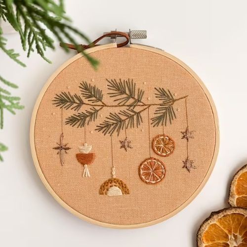 Boho-Weihnachtsstickideen auf Etsy