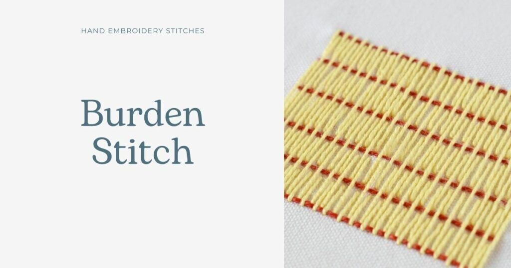 Burden Stitch Stickanleitung