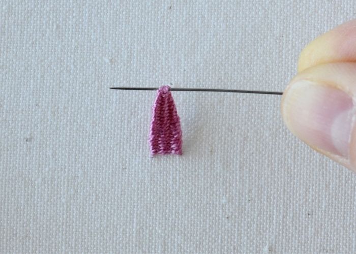 Detached Woven Picot Stitch Step 10